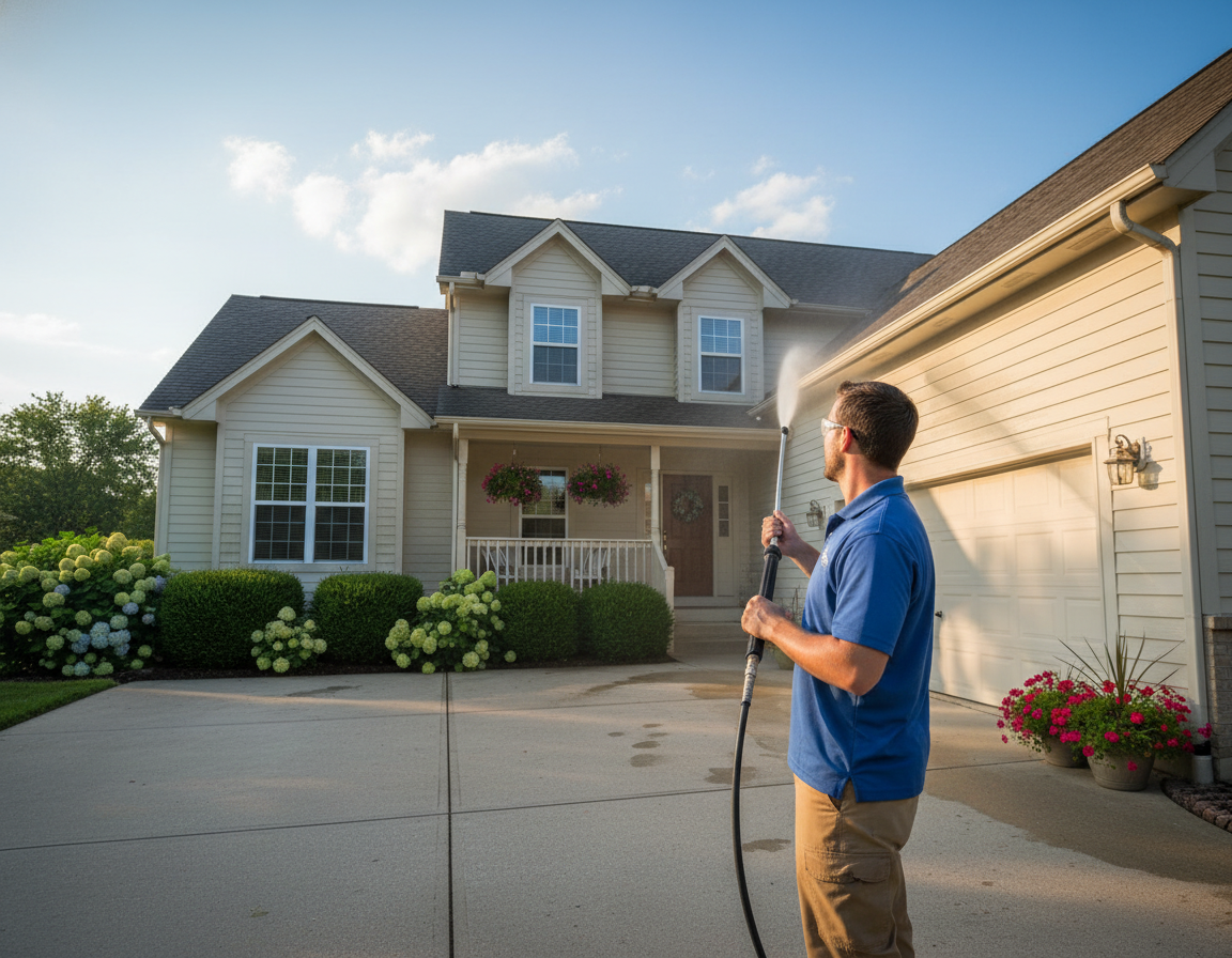 Pressure Washing In Hilliard For A Cleaner Home Exterior