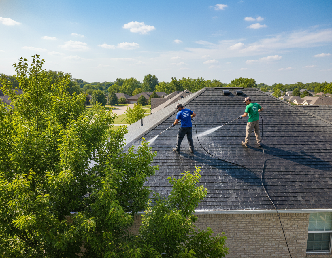 Roof Cleaning for Homes With Well Water in Hilliard