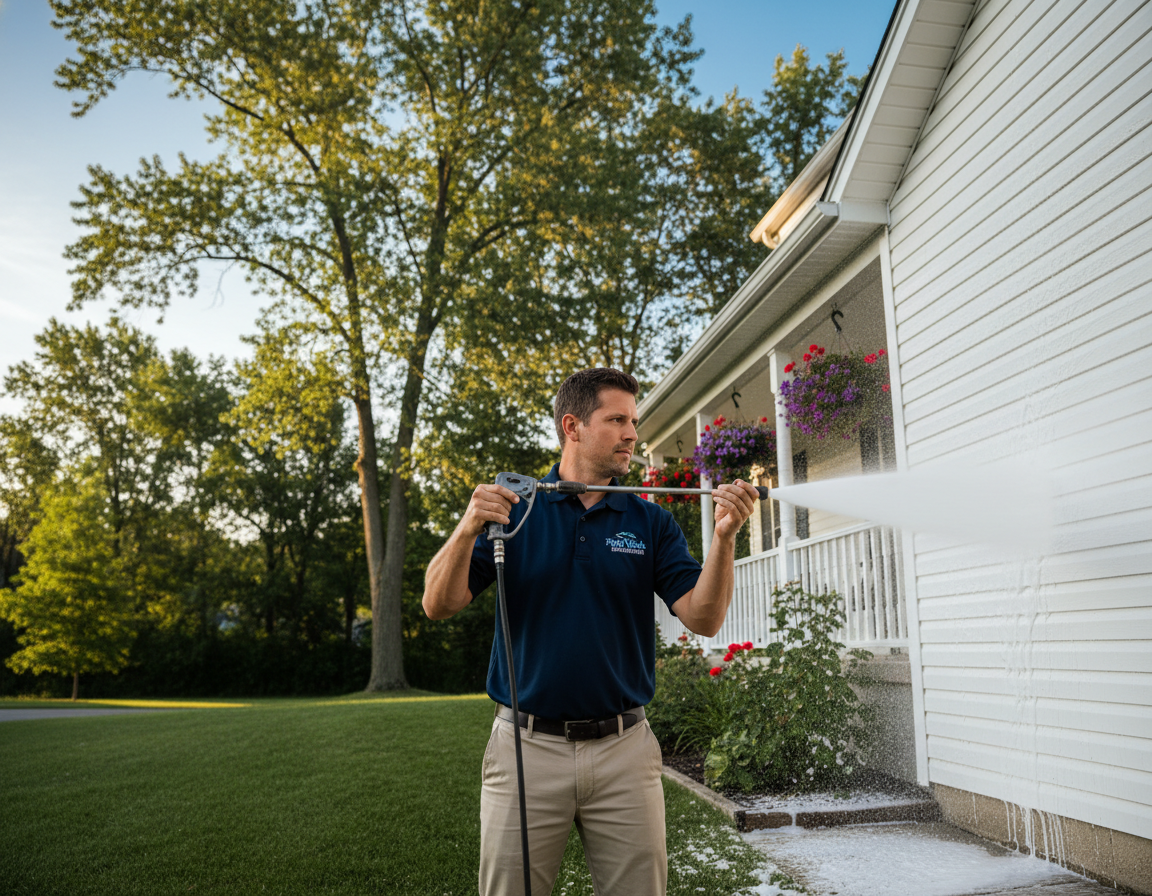 House Soft Wash Lewis Center Oh for Ranch Style Homes